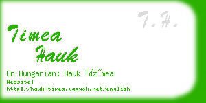 timea hauk business card